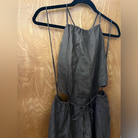 Faithfull the Brand La Piedra Maxi Dress Chocolate 10 - Picture 4 of 12